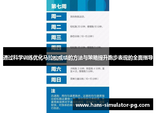 通过科学训练优化马拉松成绩的方法与策略提升跑步表现的全面指导